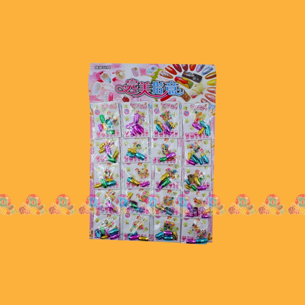 CARTULINA UÑAS COLORES 20s