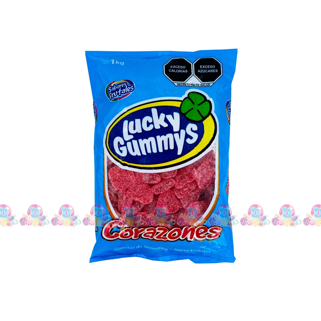 LUCKY GUMMYS CORAZONES 8g 1Kg