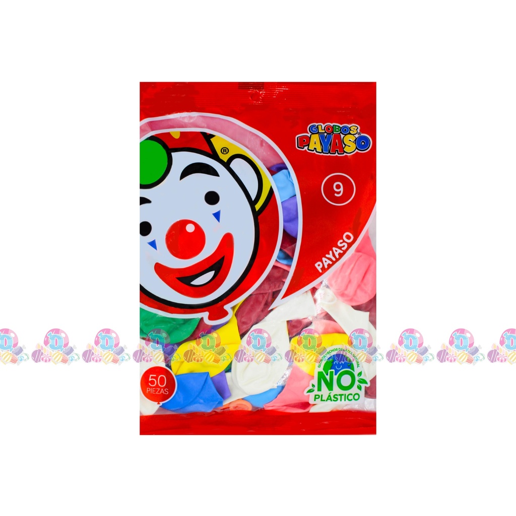 FAB GLOBO PAYASO SURT 9 50s