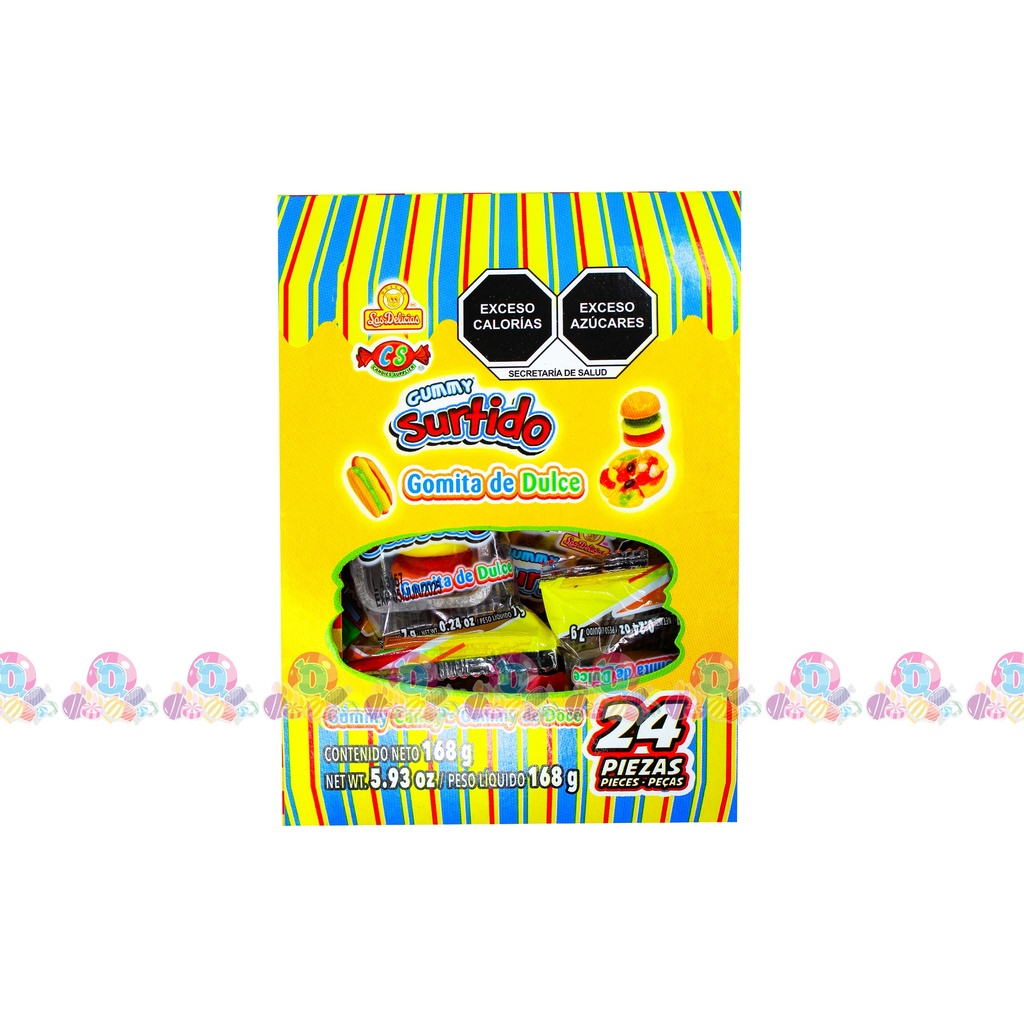 DELI GUMMY SURTIDO 8g 24s