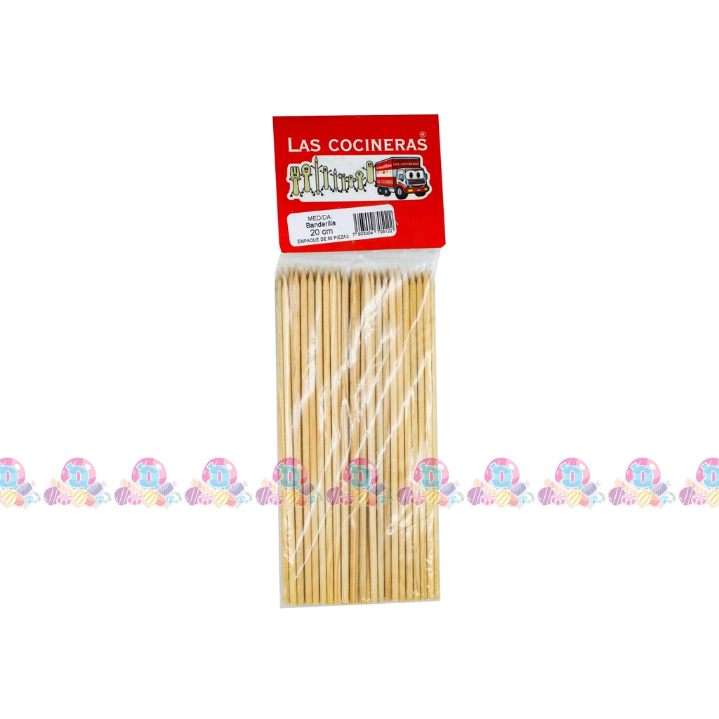COCINERA BANDERILLA MADERA 20cm 50s