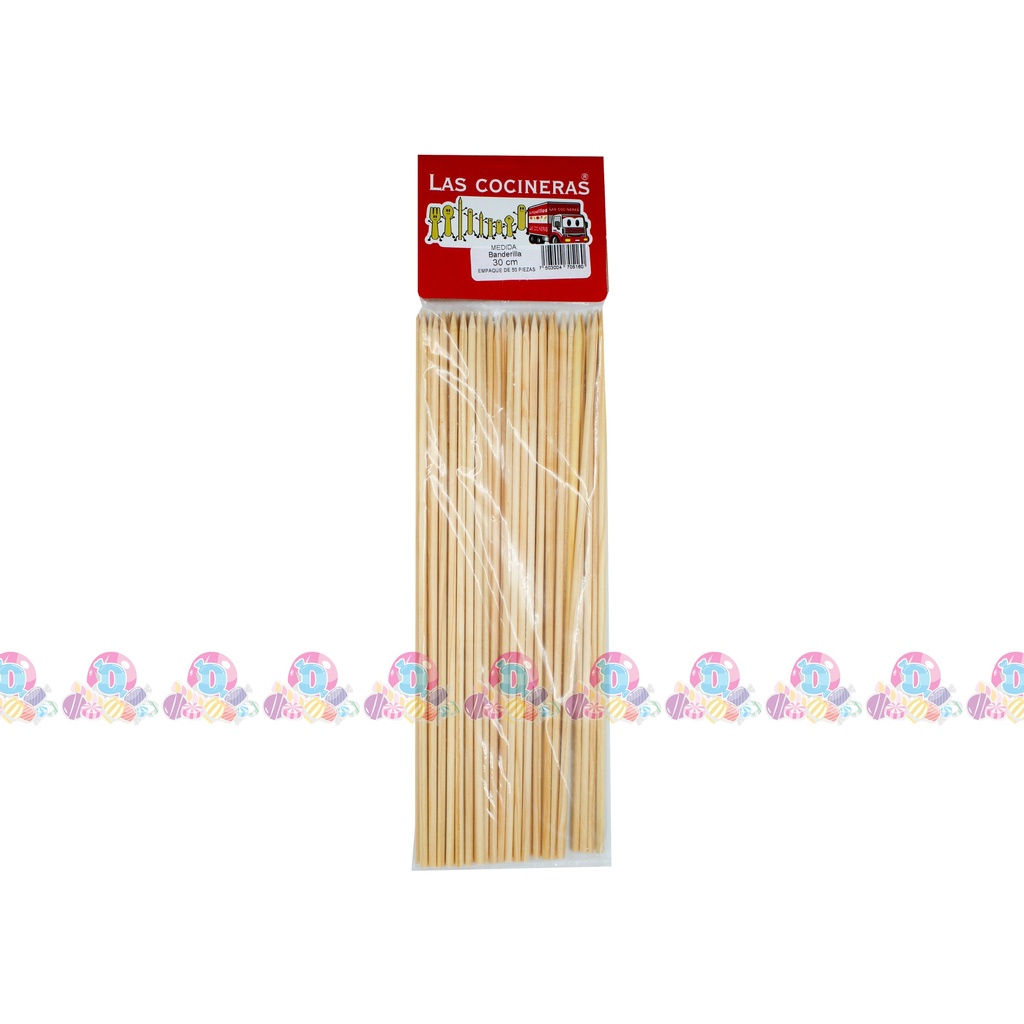 COCINERA BANDERILLA MADERA 30cm 50s