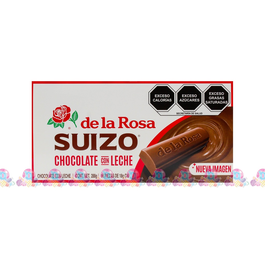 DLR CHOC SUIZO NATURAL 18g 16s