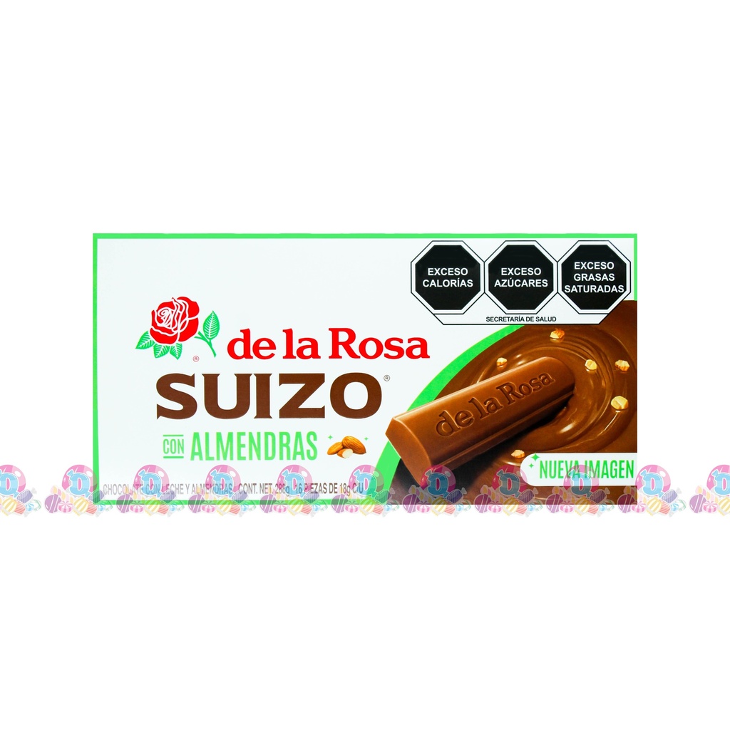 DLR CHOC SUIZO ALMENDRA 18g 16s