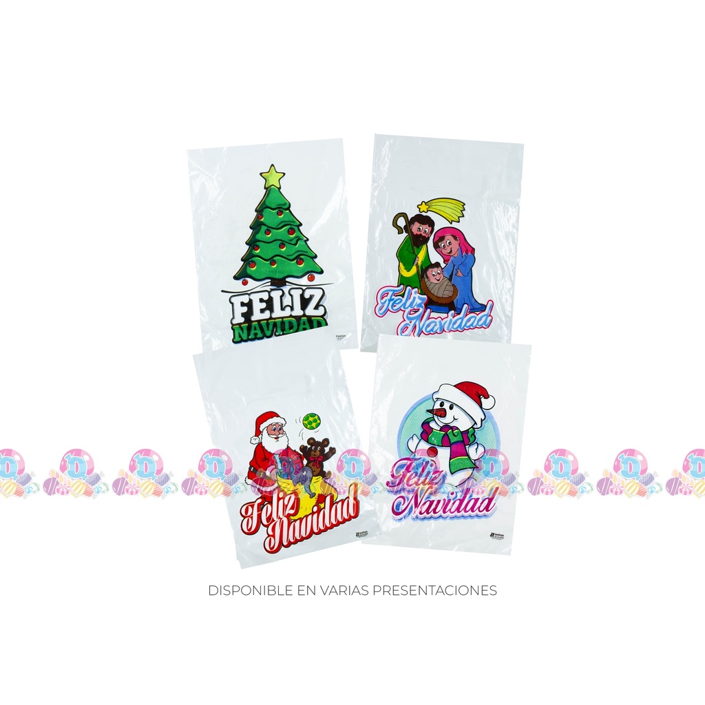 NAVI BOL PLASTICO NAVIDEÑA 20X30 120s 500g