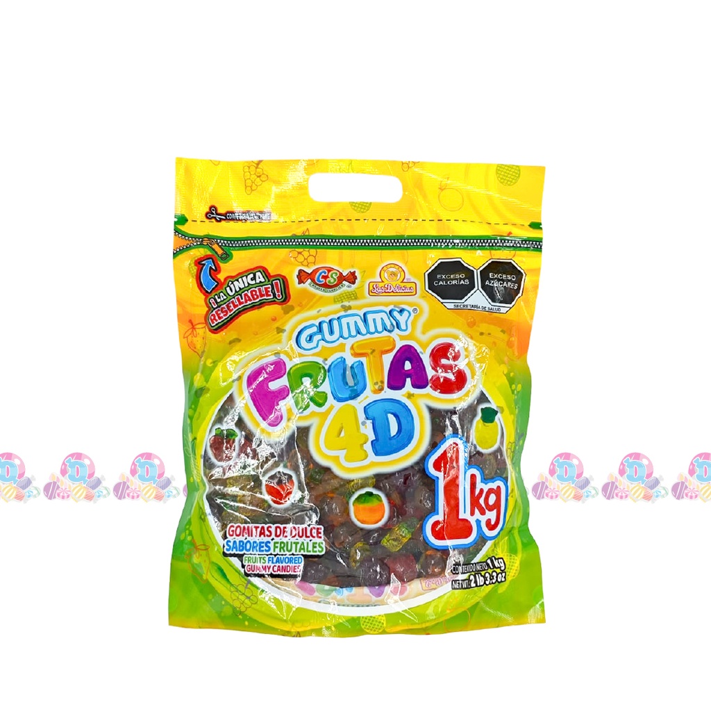 DELI GUMMY FRUTAS 4D 1Kg