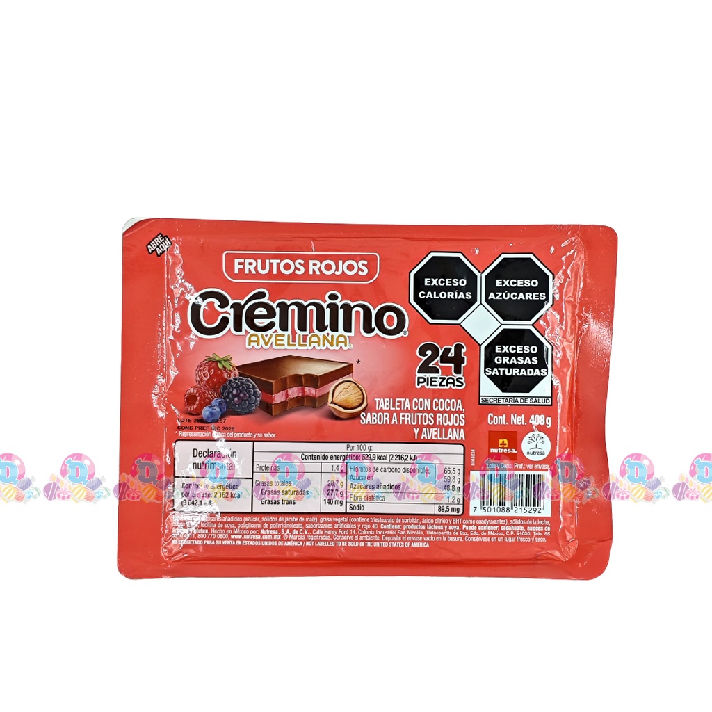 NUTRESA CREMINO FRUTOS ROJOS 17g 24s