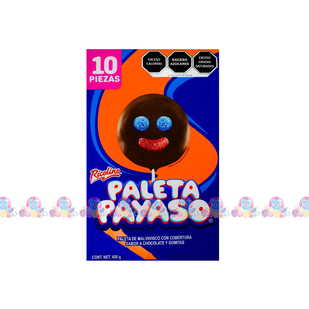 RIC PALETA PAYASO GDE 43.5g 10s