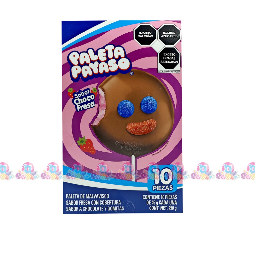 RIC PALETA PAYASO CHOCOFRESA 45g 10s