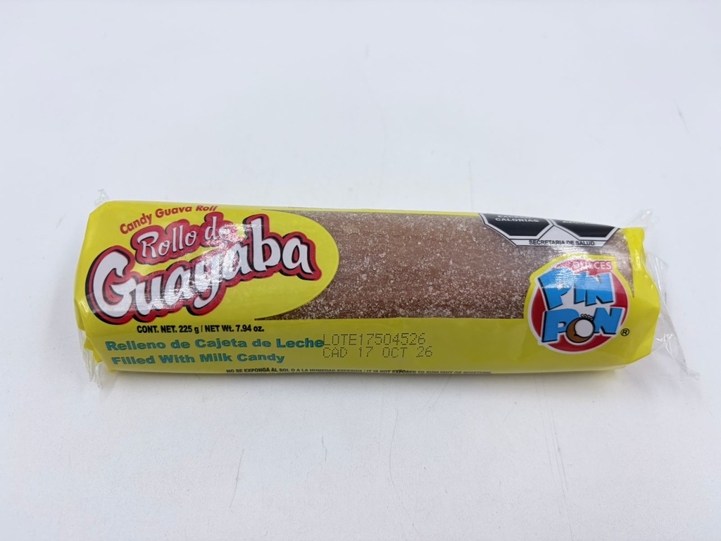 PINPON ROLLO GUAYABA RELLENO CAJETA 225g 1s