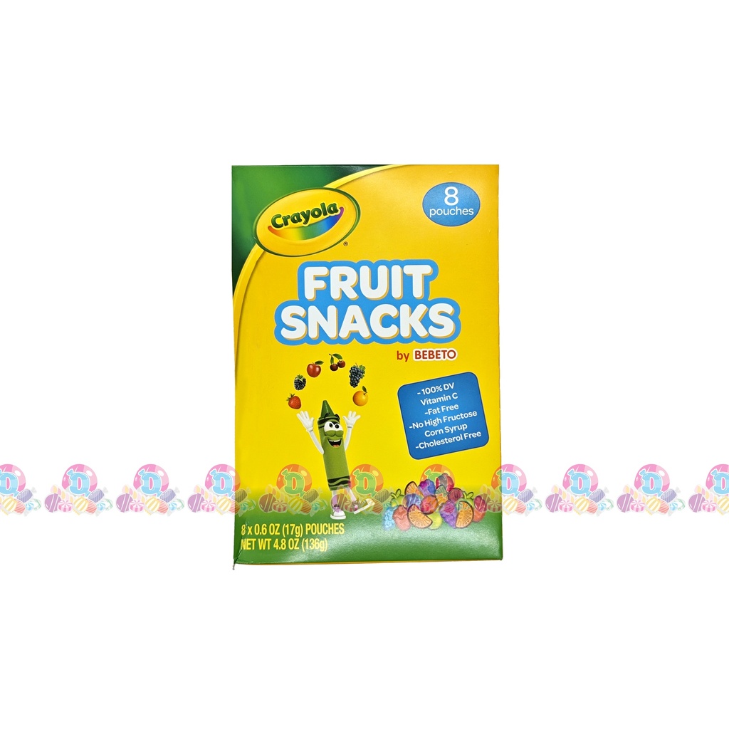 CRAYOLA FRUIT SNACKS 17g 8s