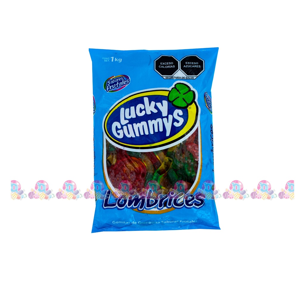 LUCKY GUMMYS LOMBRICES 8g 1Kg