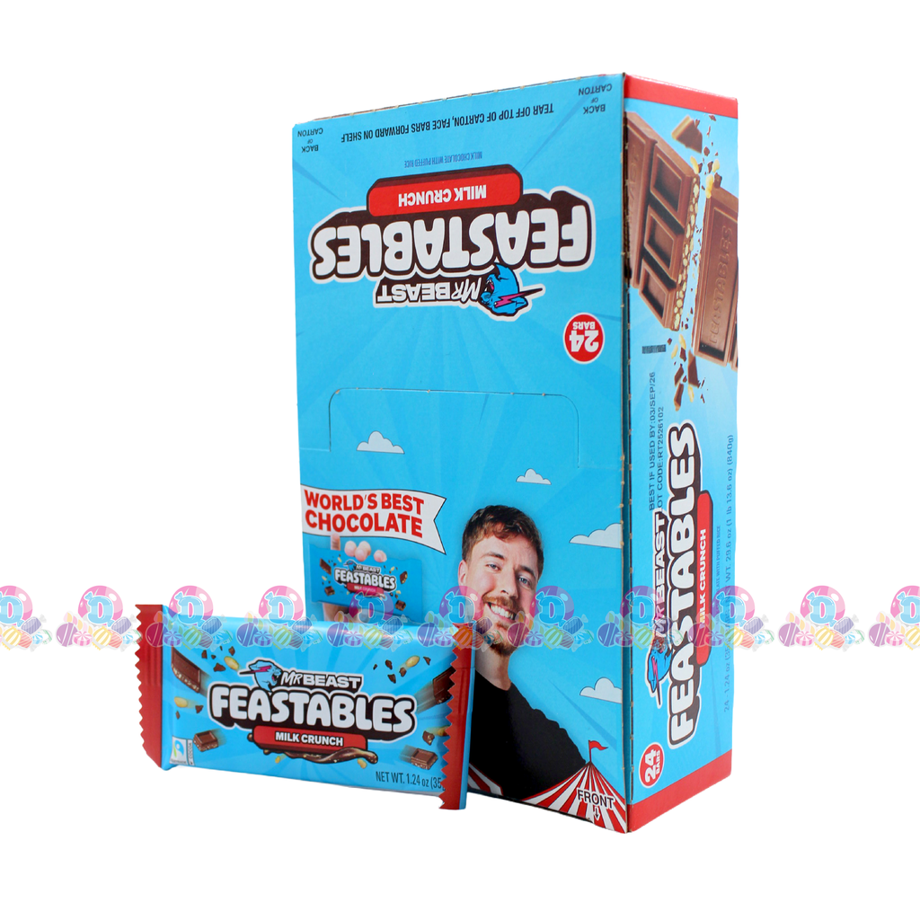 WT MRBEAST FEASTABLES MILK CRUNCH 35g 24s