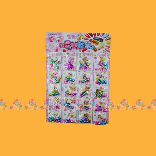 CARTULINA UÑAS COLORES 20s