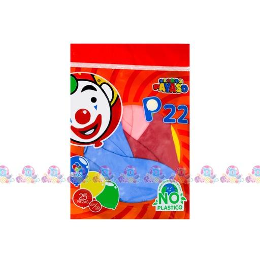 FAB GLOBO PAYASO P22 25s