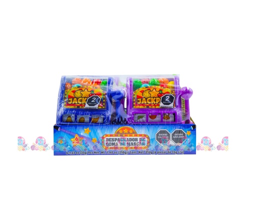 [019002] BONDY CASINO GUM MACHINE 35g 6s