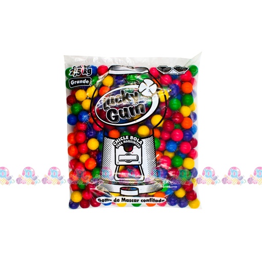 [090002] LUCKY CHICLE GRANEL BOLA 9g 2.5Kg