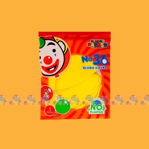 [059002] FAB GLOBO PAYASO 36 AMAR CAN 3s