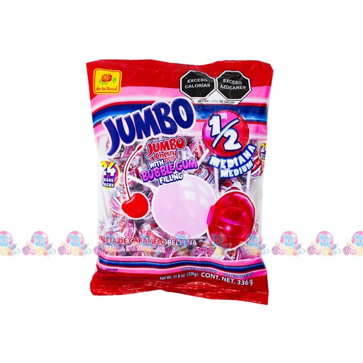 [045095] DLR PLT JUMBO MED CEREZA 14g 24s
