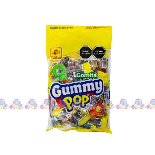 DLR GOMA GUMMY POP AZUCAR 14g 25s