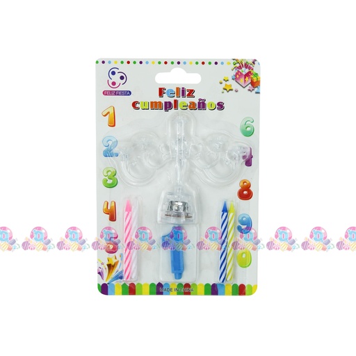 [061051] SPV FIESTA VELA CANDELABRO 5s