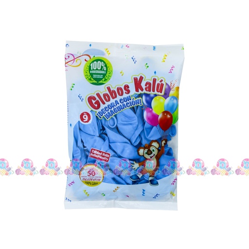 KALU GLOBO 9 UNICOLOR VM 50s