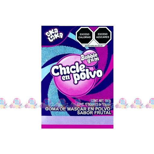 PAF CHICLE EN POLVO VM 12g 12s