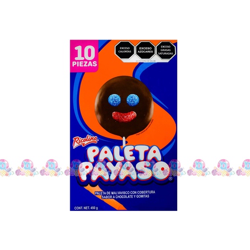 RIC PALETA PAYASO GDE 43.5g 10s