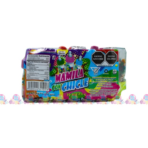 [044003] CORTES MAMILA CHICLE CHICA 12s