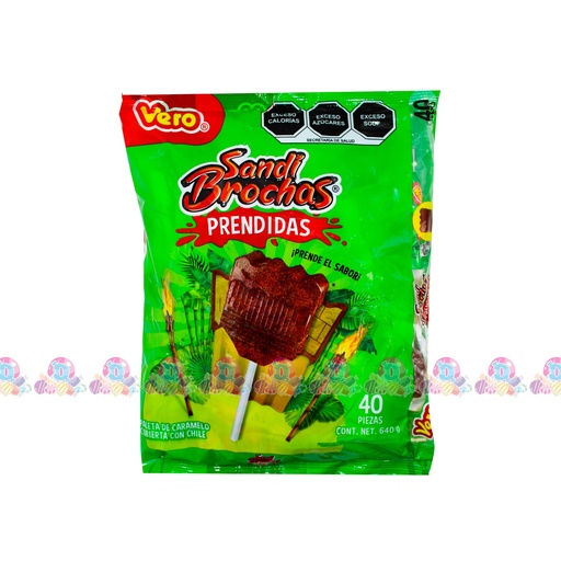 [160014] VERO PLT SANDI BROCHAS PRENDIDAS 40s